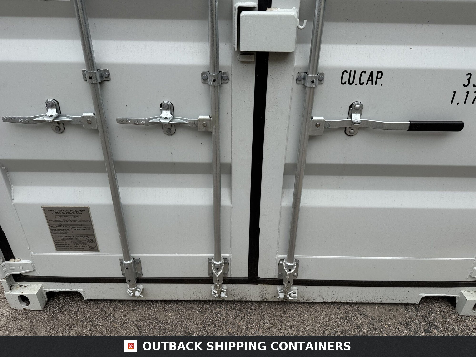 20ft New Shipping Container – Wind & Watertight – Gray — 20ft — new (image 6 of 12)