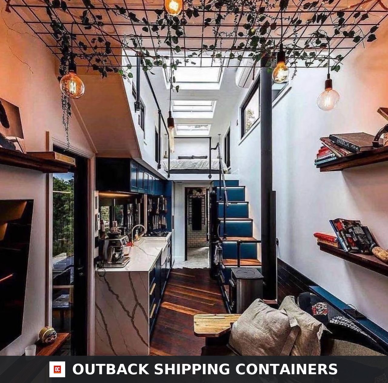 Luxury 1BHK Duplex Container Home with Spacious Outdoor Deck, Fully Furnished Modern Tiny House, Prefab Steel Family Home — 20ft — new…