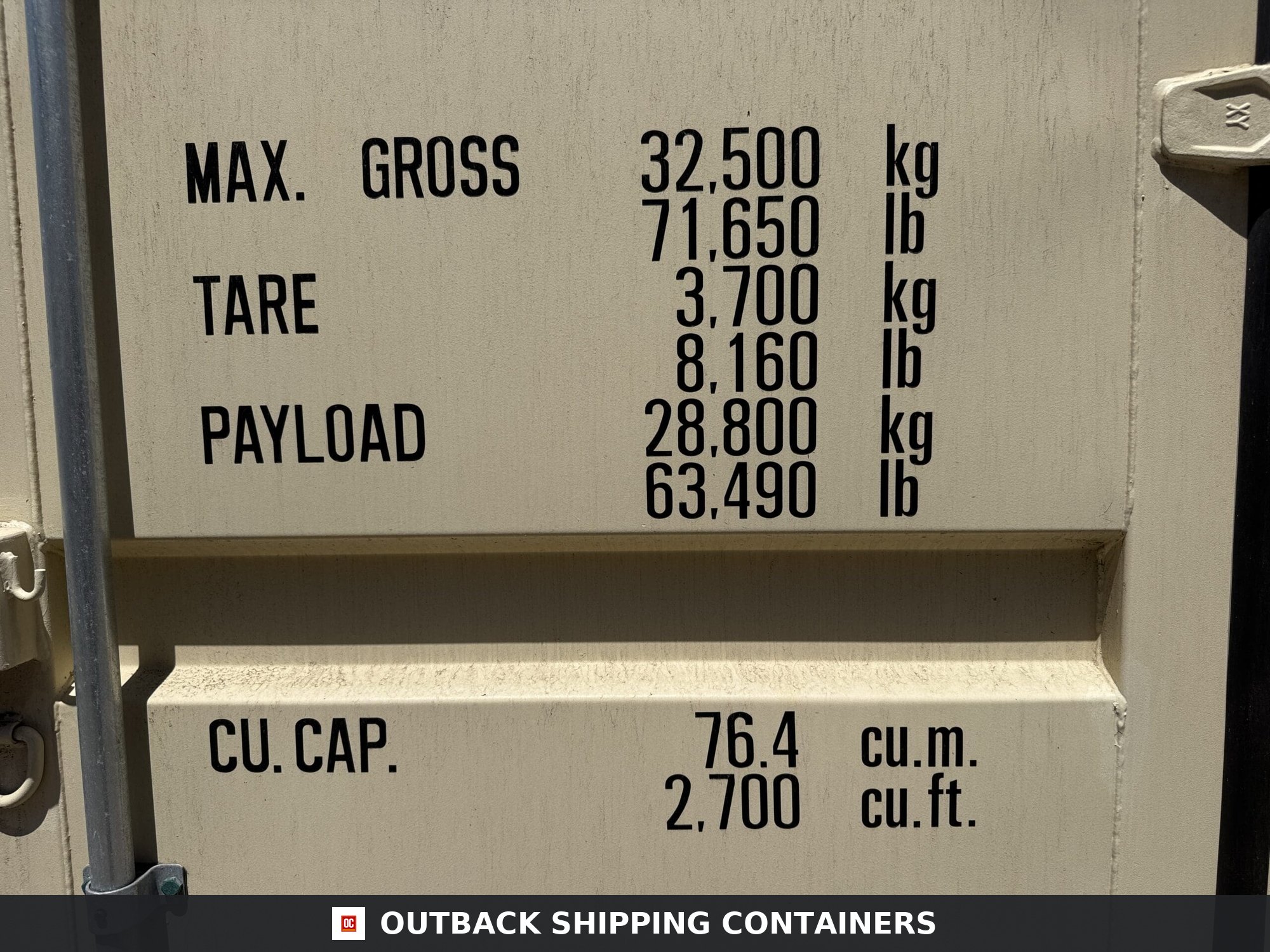 40ft New High Cube Shipping Container – Wind & Watertight – Beige — 40ft — new (image 4 of 12)