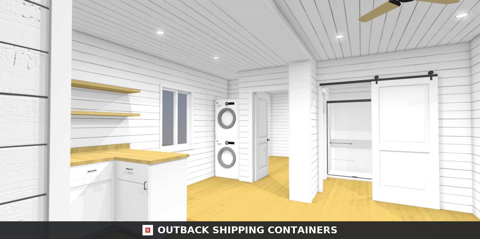 Luxury 2 Bedroom Shipping Container Home | The Clark | Two 40ft — Door and Entry Detail Luxury 2 Bedroom Shipping Container Home | The Clark | Two 40ft Containers — 40ft — new (image 7 of 19)