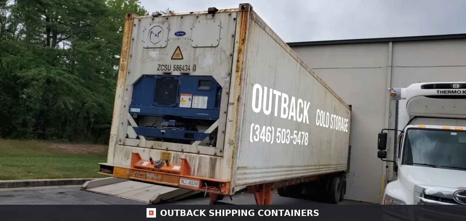 40ft HC Reefer Container–Wind & Water Tight, Non-Working For Sale — Three-Quarter Angle View 40ft HC Reefer Container–Wind & Water Tight, Non-Working For Sale — 40ft refrigerated container (image 3 of 5)