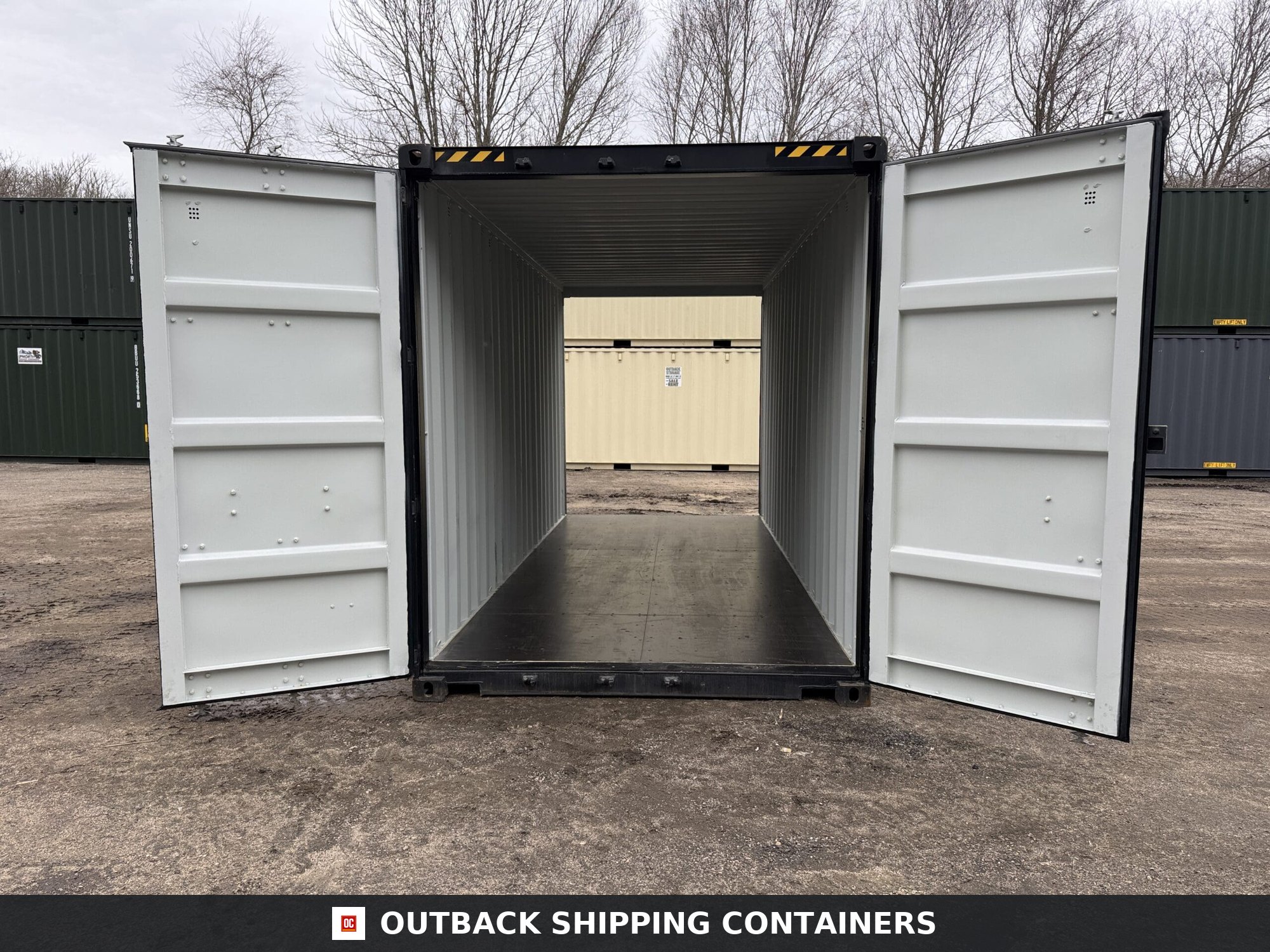20ft New High Cube Shipping Container – Wind & Watertight – Black — 20ft — new (image 1 of 12)