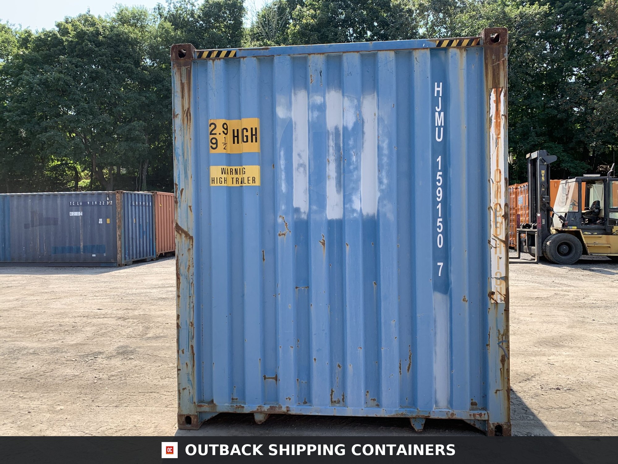 40ft Used High Cube Shipping Container – Wind & Watertight – Blue — 40ft — used (image 9 of 12)