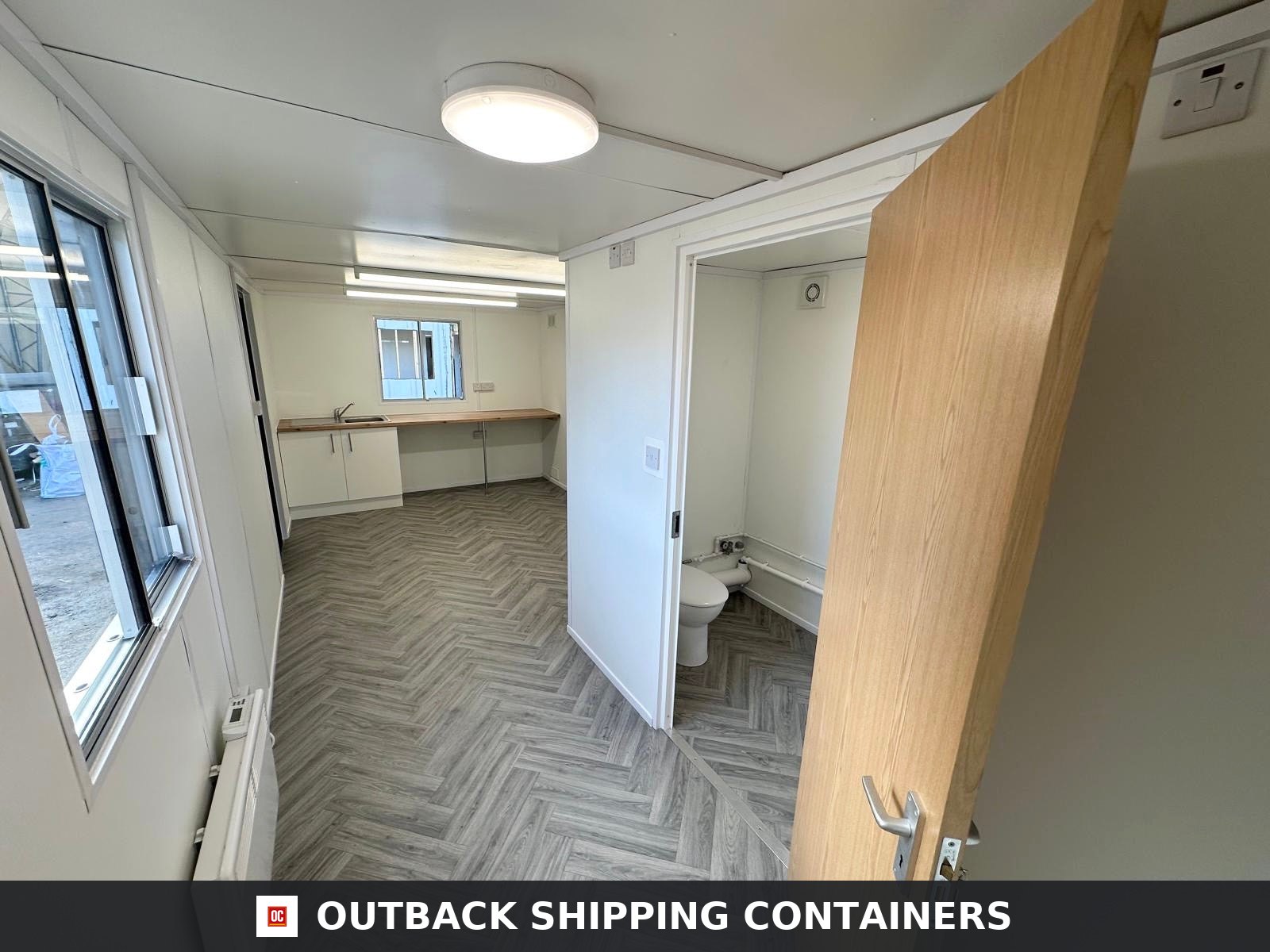 32x10ft for Sale — Corner Casting and Frame Detail | Outback Shipping Containers 32x10ft — Custom Office/Canteen Cabin — image 10 of 15