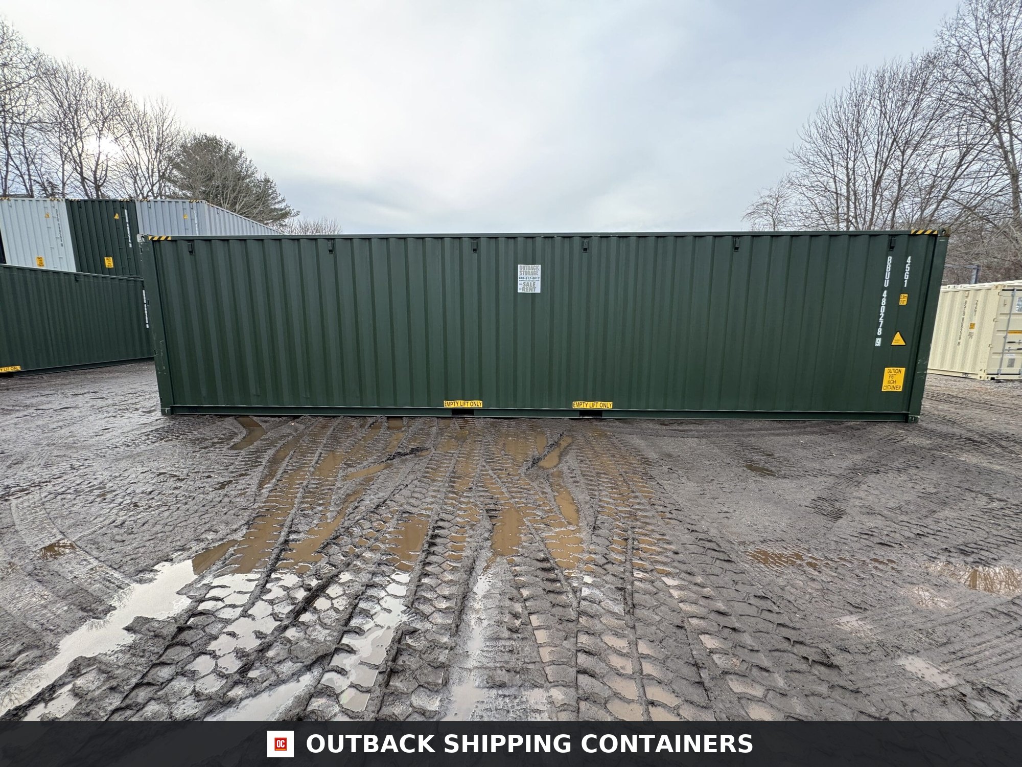 40ft New High Cube Shipping Container – Wind & Watertight – Green — 40ft — new (image 9 of 12)