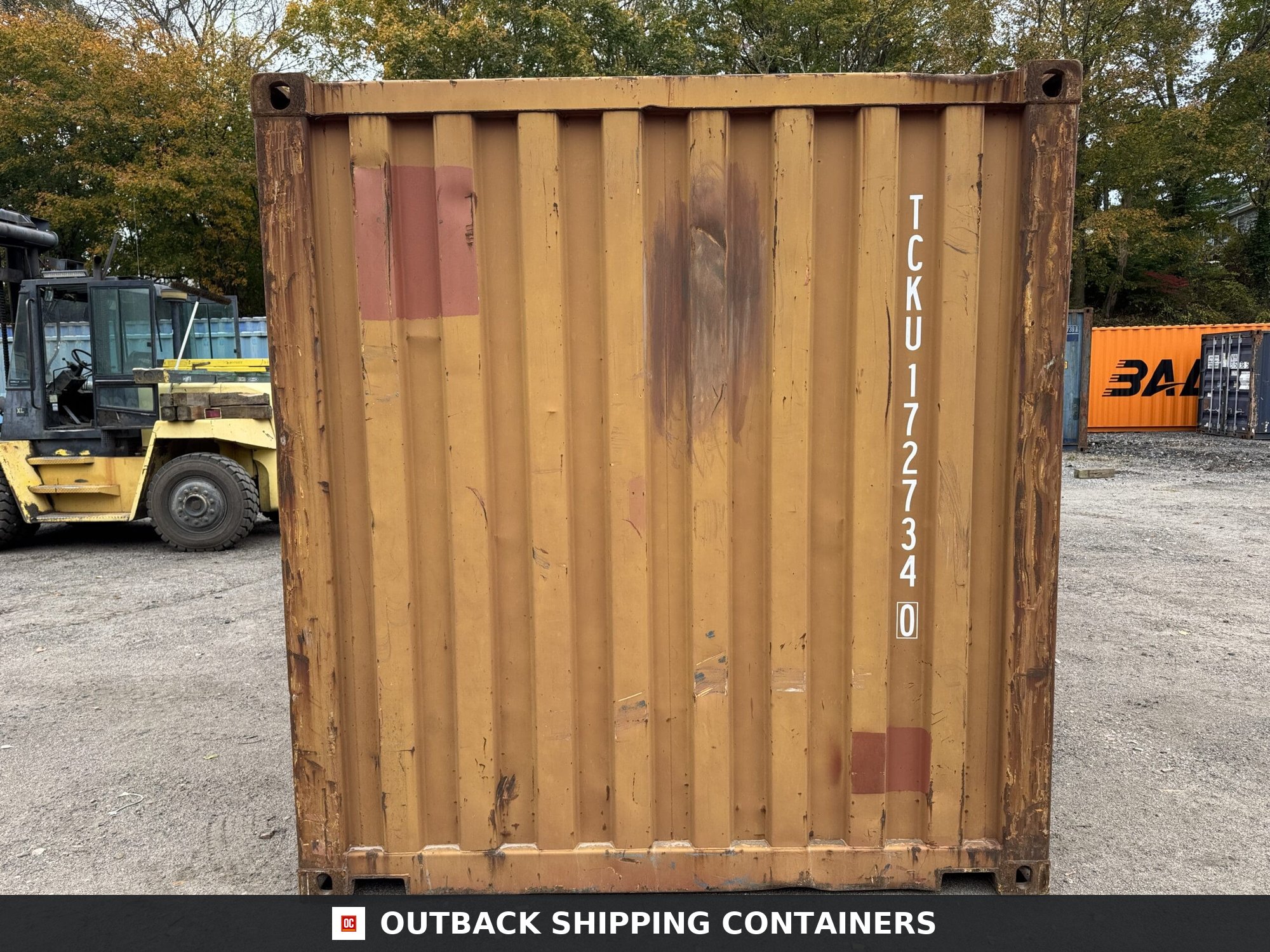 20ft Used Shipping Container – Wind & Watertight – Burnt Orange — 20ft — used (image 9 of 12)