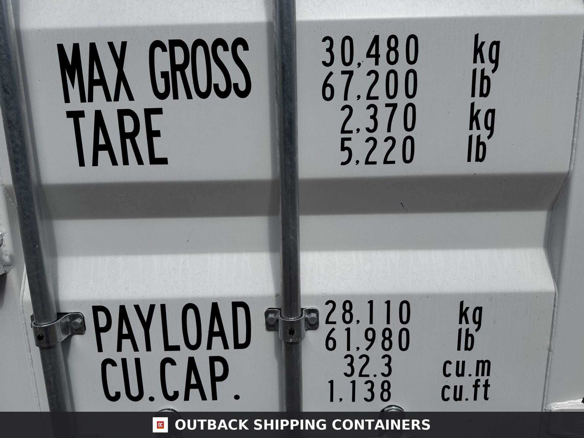 20ft New Shipping Container – Wind & Watertight – White — 20ft — new (image 8 of 12)