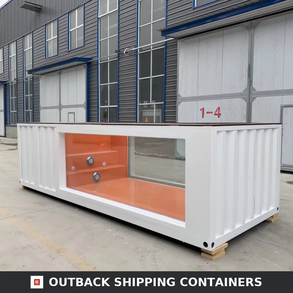 20ft Container Swimming Pool With Fiber Glass Window — 20ft — new (image 1 of 6)