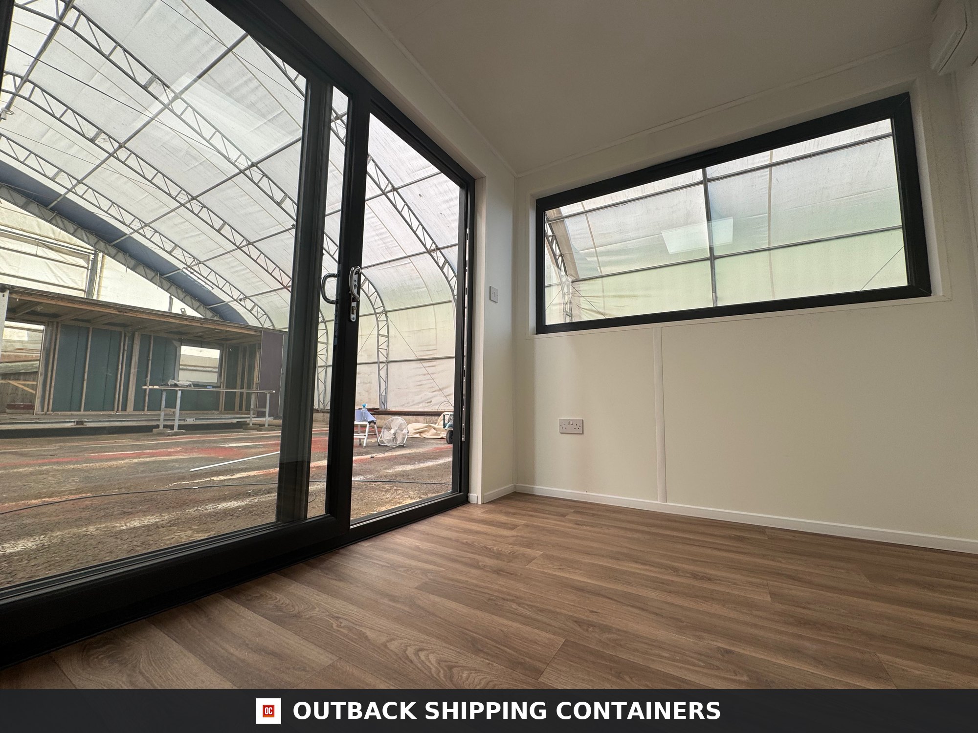10x8 ft 10X8FT for Sale — Side Profile View | Outback Shipping Containers 10x8 ft — CUSTOM OFFICE / GARDEN ROOM — image 2 of 14