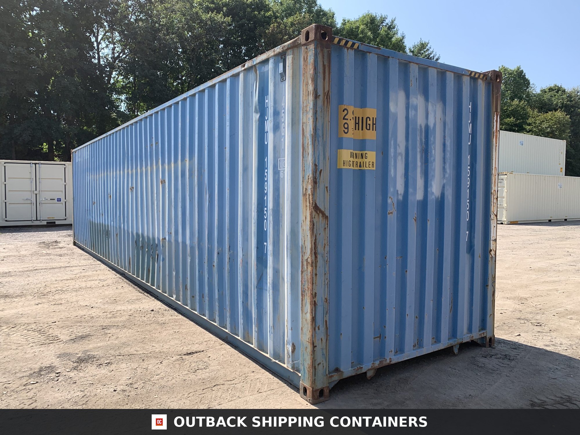 40ft Used High Cube Shipping Container – Wind & Watertight – Blue — 40ft — used (image 8 of 12)