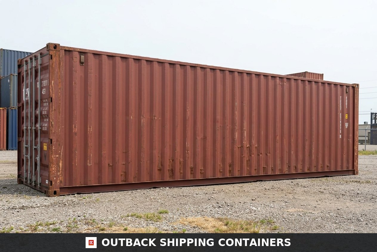 40Ft X 8Ft Used Cargo-Worthy Dry Van for Sale — Interior Detail | Outback Shipping Containers 40Ft X 8Ft Used Cargo-Worthy Dry Van — 40ft — refurbished — storage containers (image 6 of 6)
