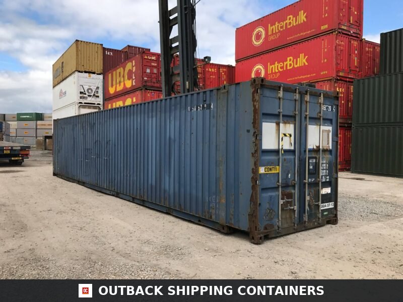 45ft Used Shipping Containers for Sale — Side Profile View | Outback Shipping Containers 45ft Used Shipping Containers – Heavy-Duty & Affordable product photo