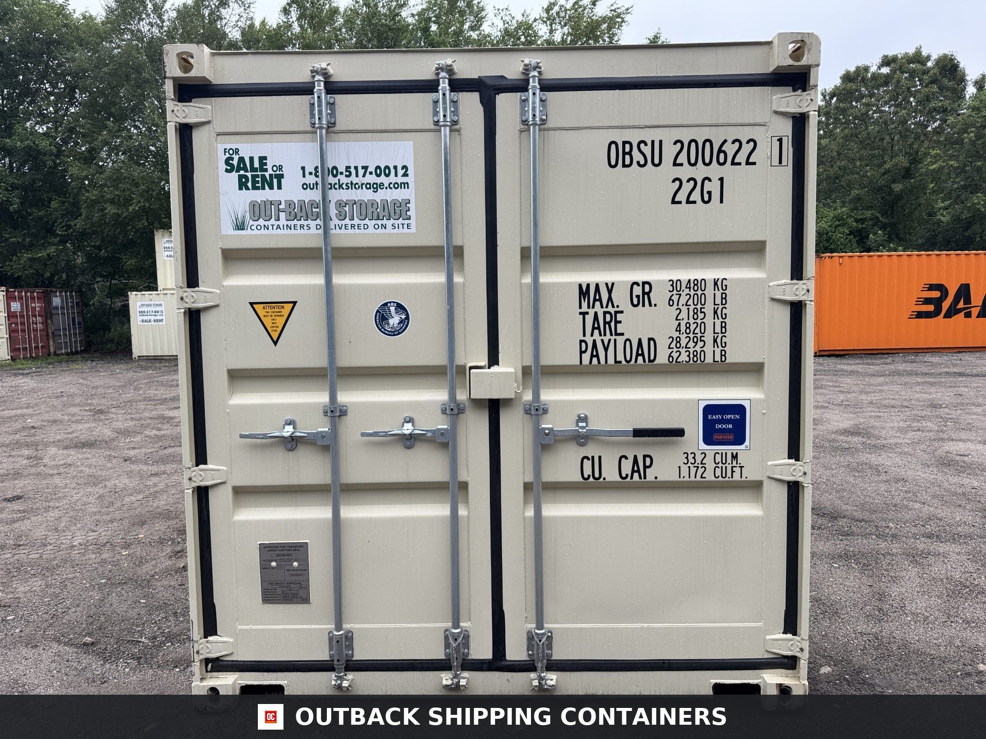 20ft New Shipping Container – Wind & Watertight – Beige — 20ft — new (image 3 of 12)