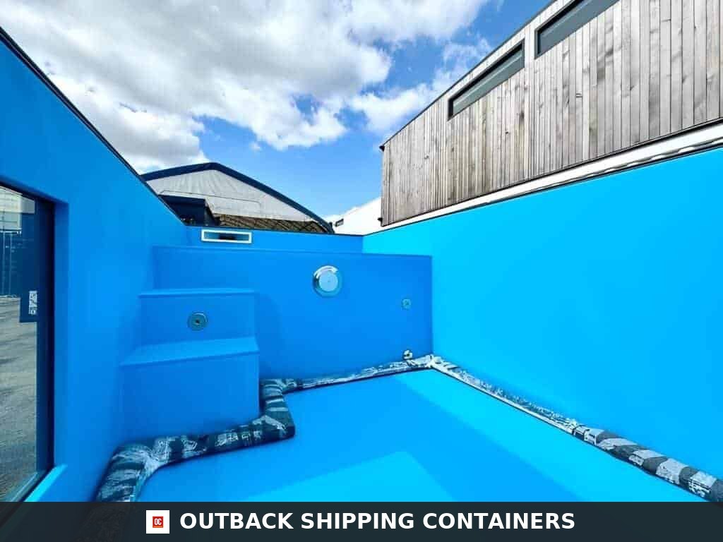 12M / 40ft Portable Container Swimming Pool | Ideal Outdoor — Three-Quarter Angle View 12M / 40ft Portable Container Swimming Pool | Ideal Outdoor Swimming Pool — 40ft — new (image 3 of 16)