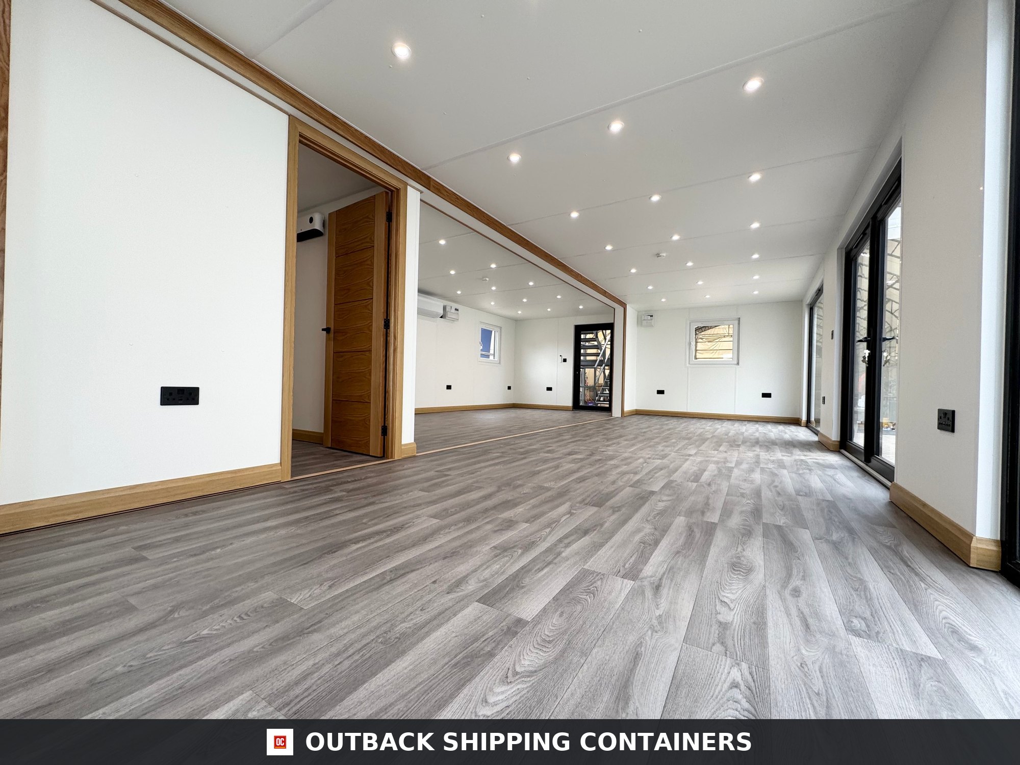 3 Bay 32X10FT for Sale — Rear Exterior View | Outback Shipping Containers 3 Bay — 32x10ft — image 4 of 15