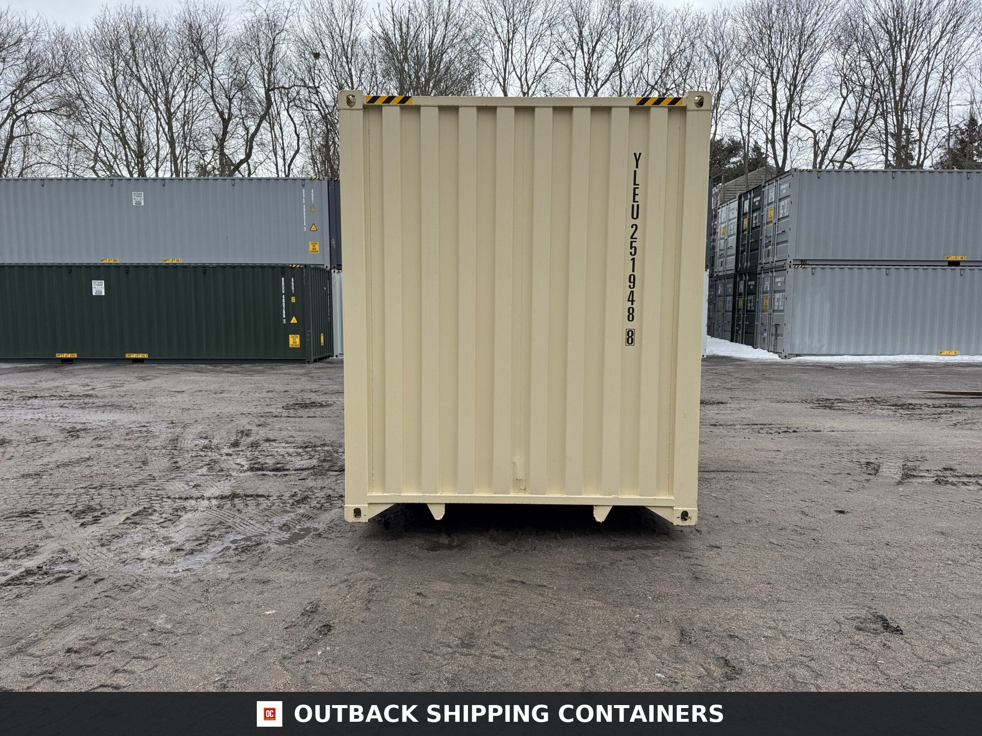40ft New High Cube Shipping Container – Wind & Watertight – Beige — 40ft — new (image 10 of 12)