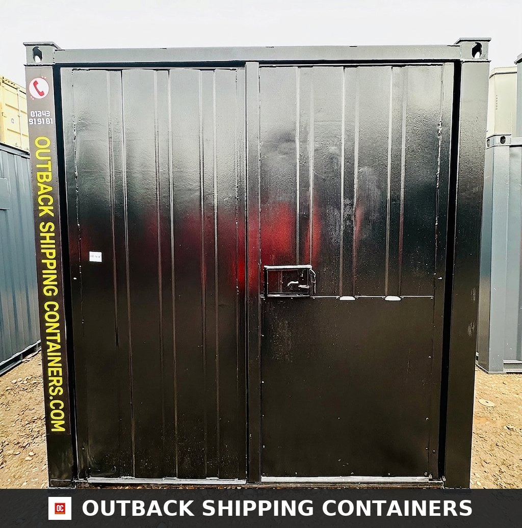 10x8 ft Steel Secure Storage Container — Anti-Vandal Store — Refurbished steel storage container by Outback Shipping Containers