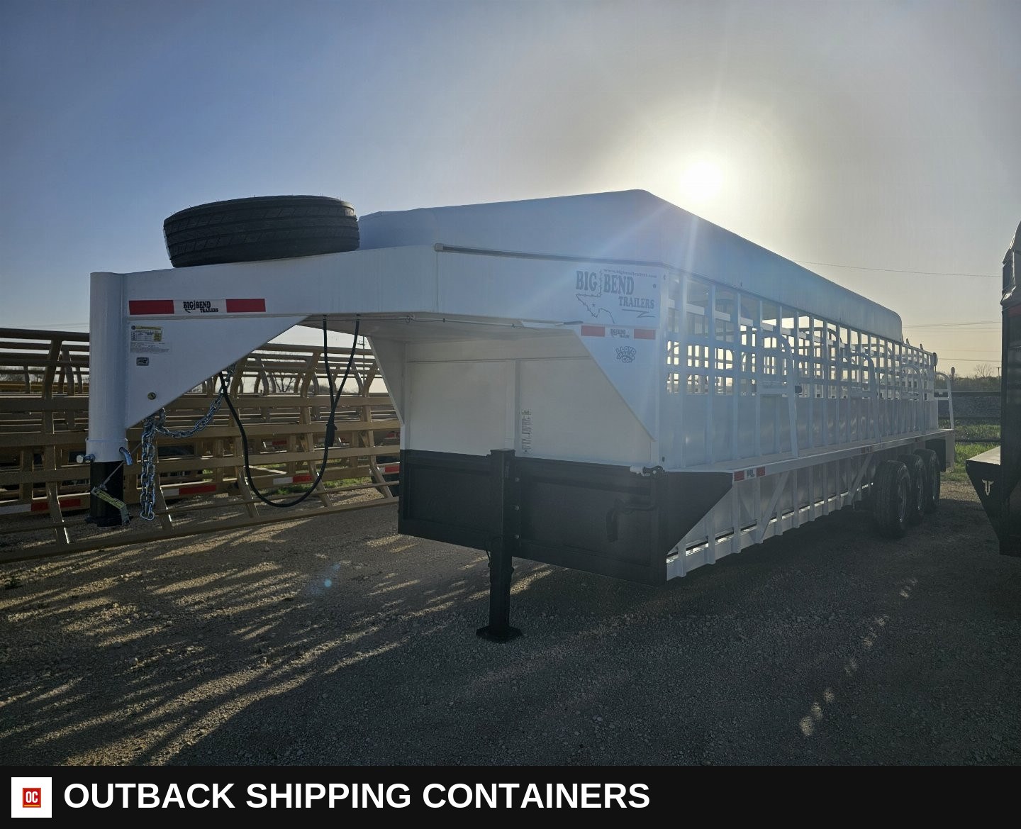 2025 Big Bend 6’8"X28' 3/4 TOP Stock / Stock Combo Trailer for sale — front exterior view