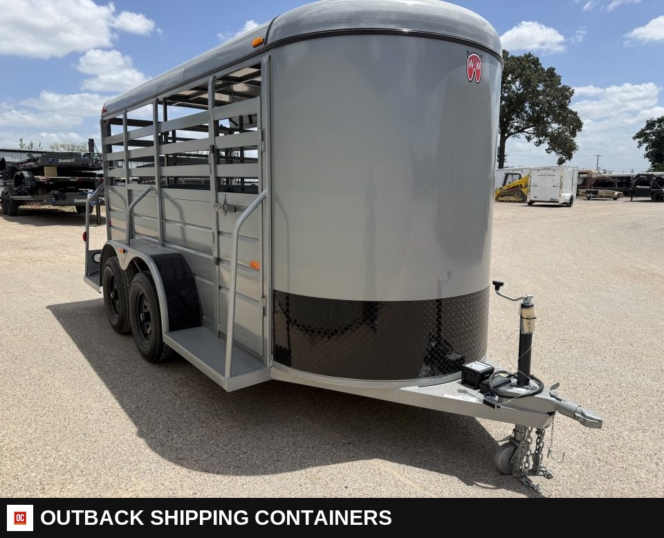 2026 WW AA 5X14 Livestock Stock Combo Trailer — Rear Doors And Gate | Outback Shipping Containers 2026 WW AA 5X14 Livestock Stock Combo Trailer for sale — rear doors and gate