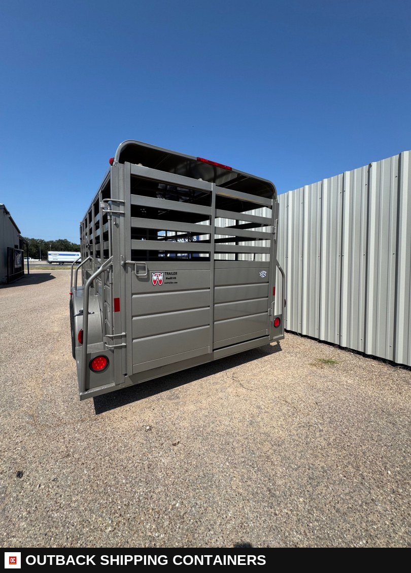 2025 WW AA 6X16 Stock / Stock Combo Trailer — Undercarriage, Axles And Suspension | Outback Shipping Containers 2025 WW AA 6X16 Stock / Stock Combo Trailer for sale — undercarriage, axles and suspension