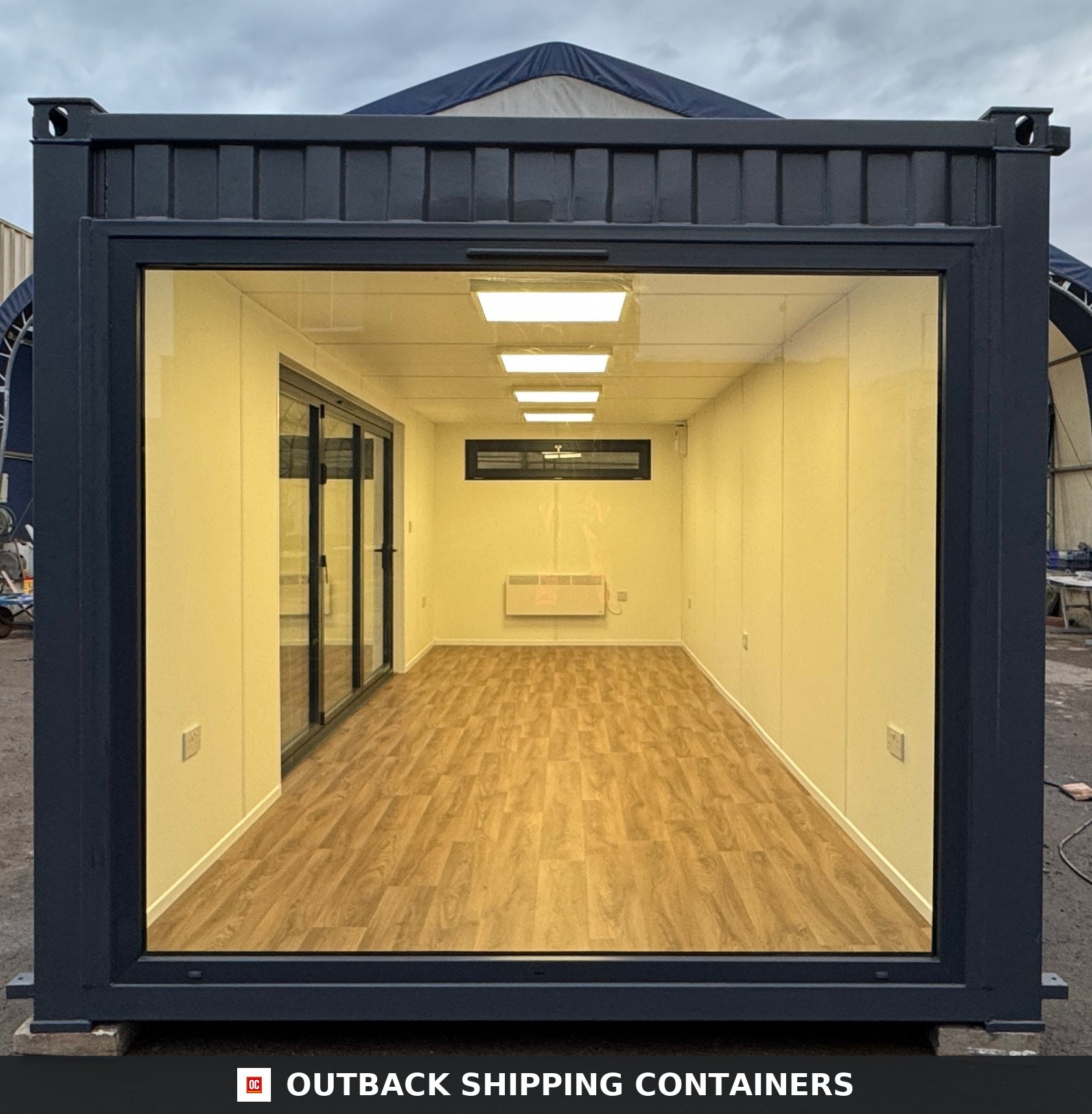 24x9ft for Sale — Door and Entry Detail | Outback Shipping Containers 2 3 4 24x9ft — CUSTOM Cabin — image 7 of 15
