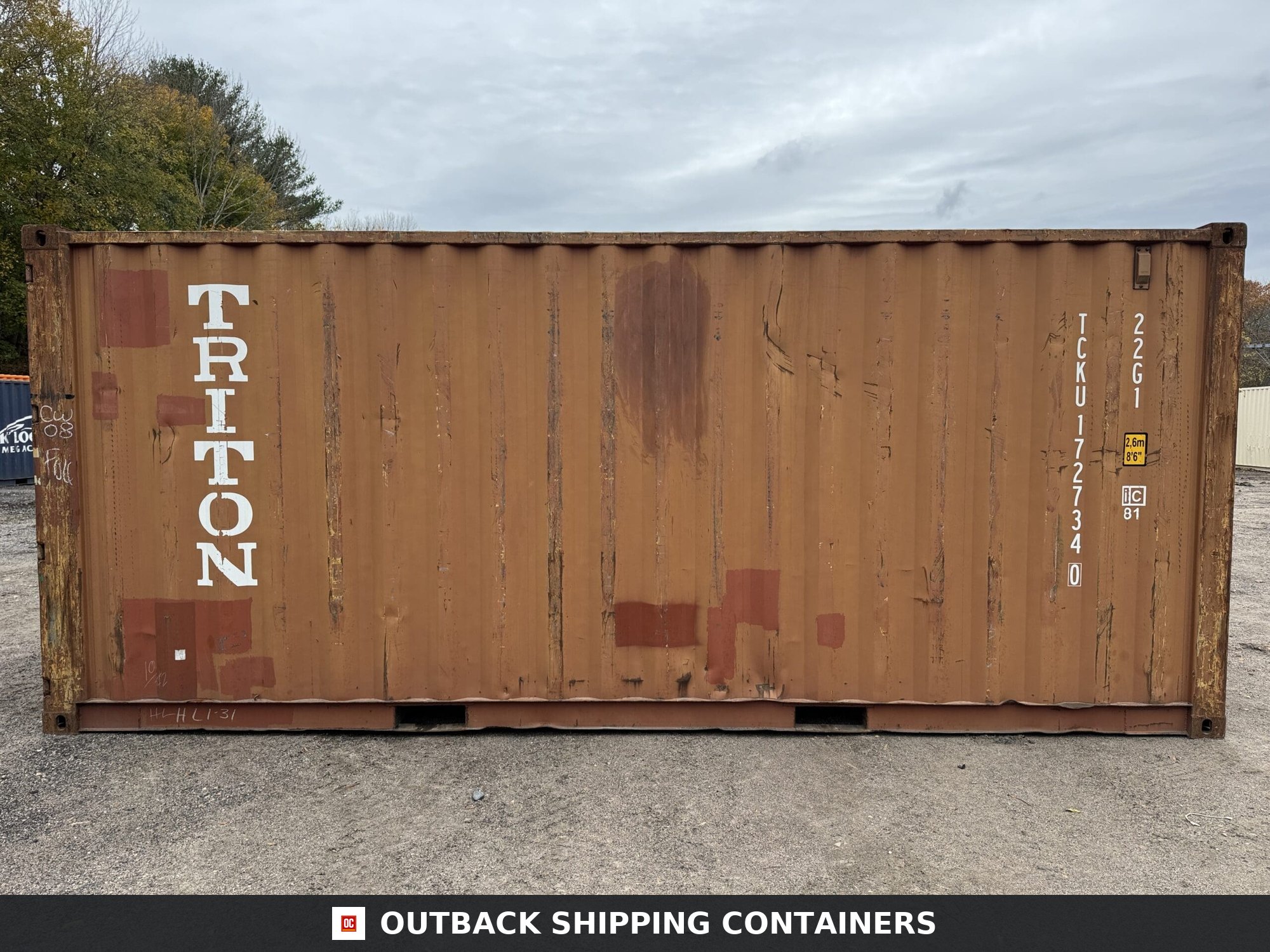 20ft Used Shipping Container – Wind & Watertight – Burnt Orange — 20ft — used (image 7 of 12)