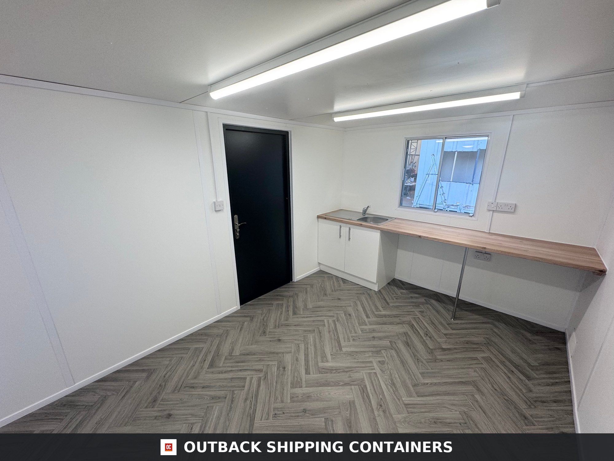 32x10ft for Sale — Interior Detail | Outback Shipping Containers 32x10ft — Custom Office/Canteen Cabin — image 6 of 15