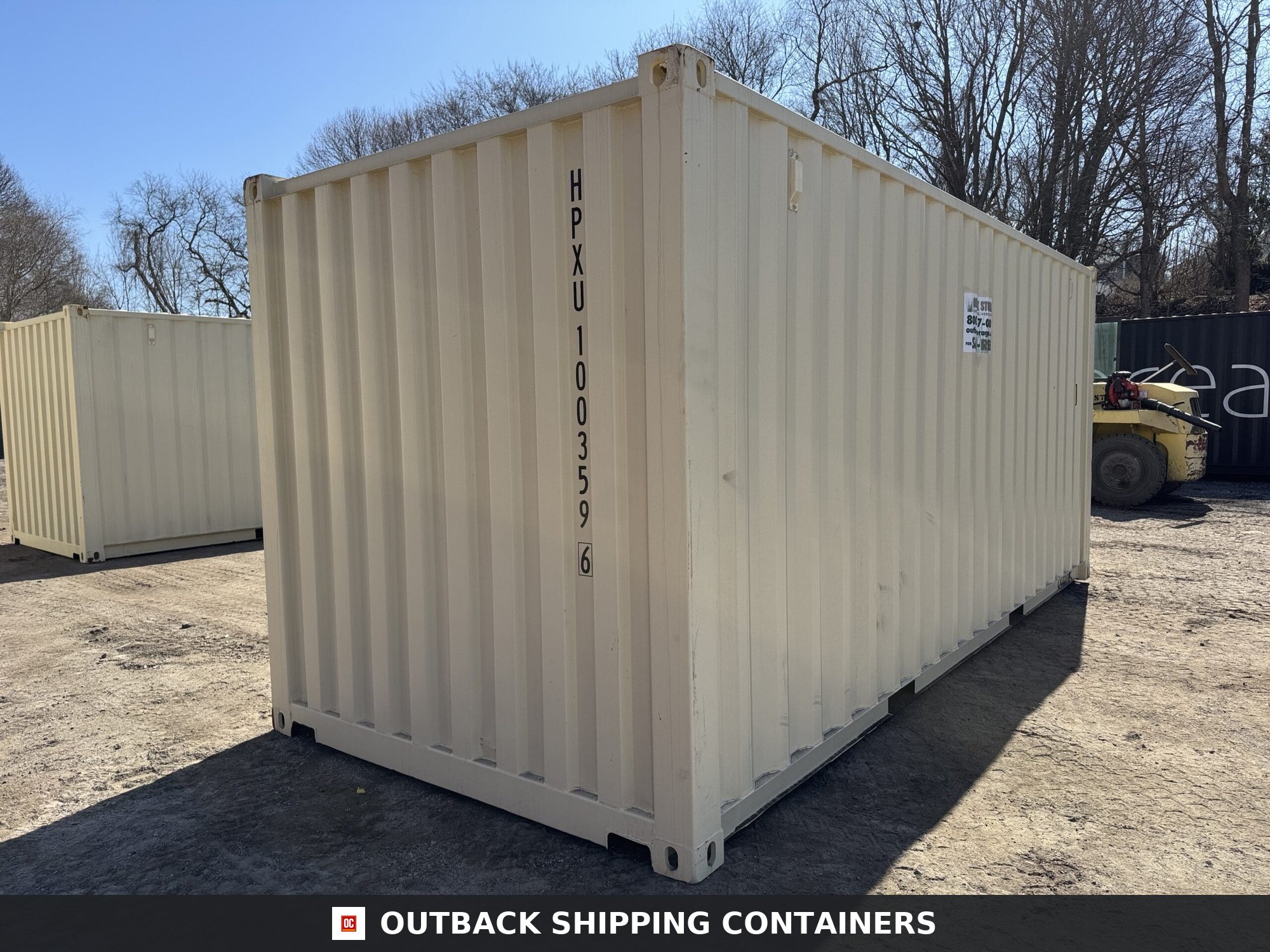 20ft New Shipping Container – Wind & Watertight – Beige — 20ft — new (image 2 of 12)