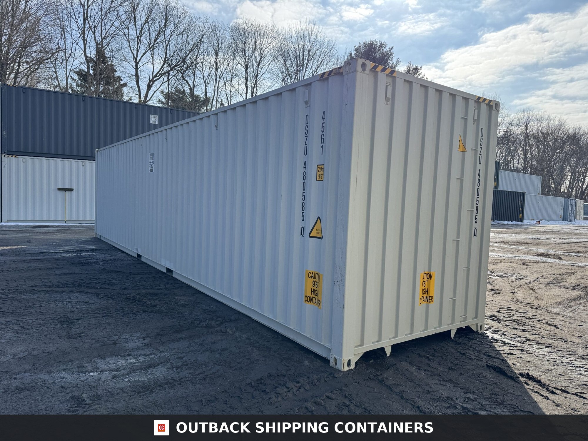 40ft New High Cube Shipping Container – Wind & Watertight – Gray — 40ft — new (image 9 of 12)