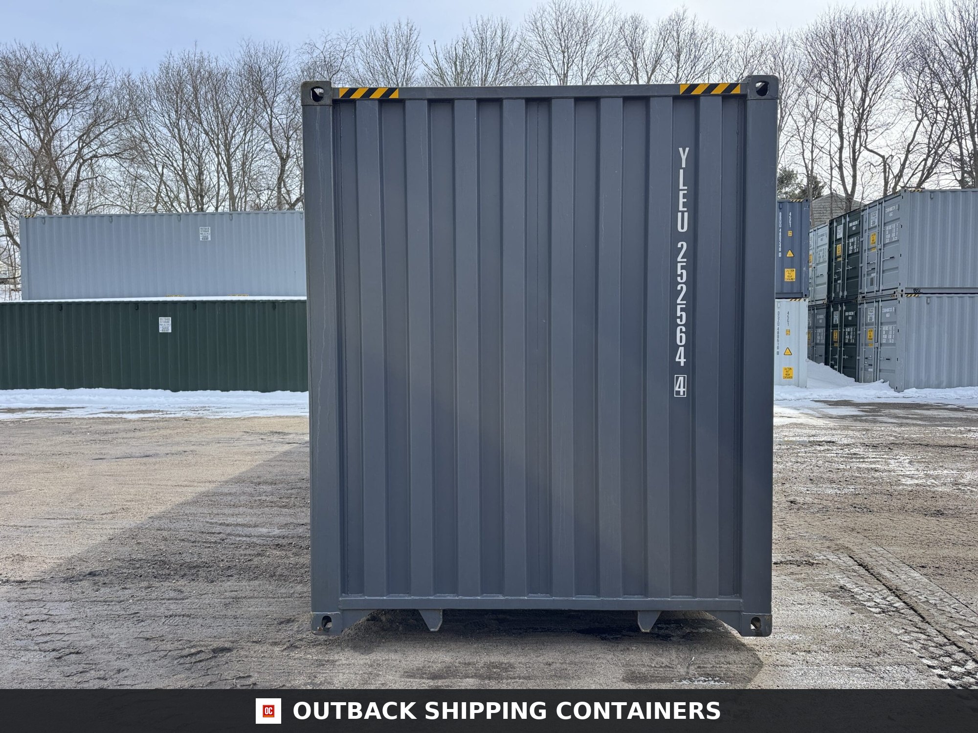 40ft New High Cube Shipping Container – Wind & Watertight – Dk Gray — 40ft — new (image 10 of 12)