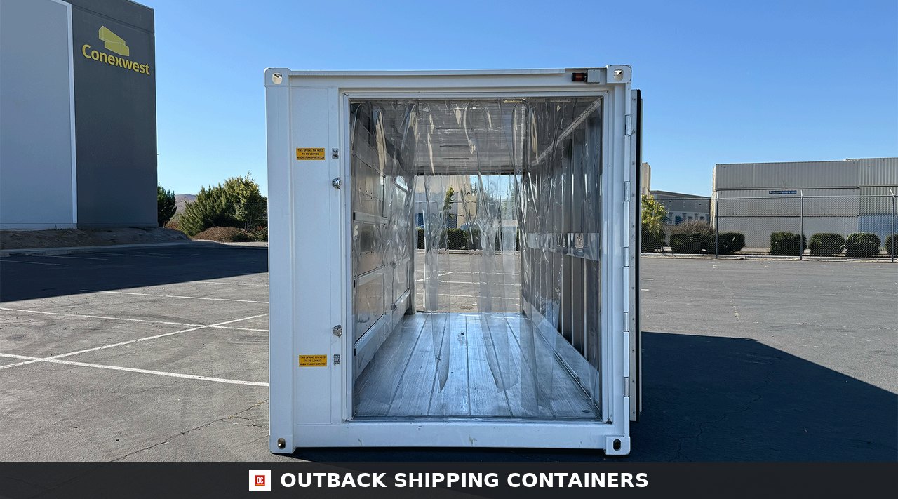 20ft Blast Freezer Container -40°F to 70°F — Interior View | Outback Shipping Containers 20ft Blast Freezer Container -40°F to 70°F