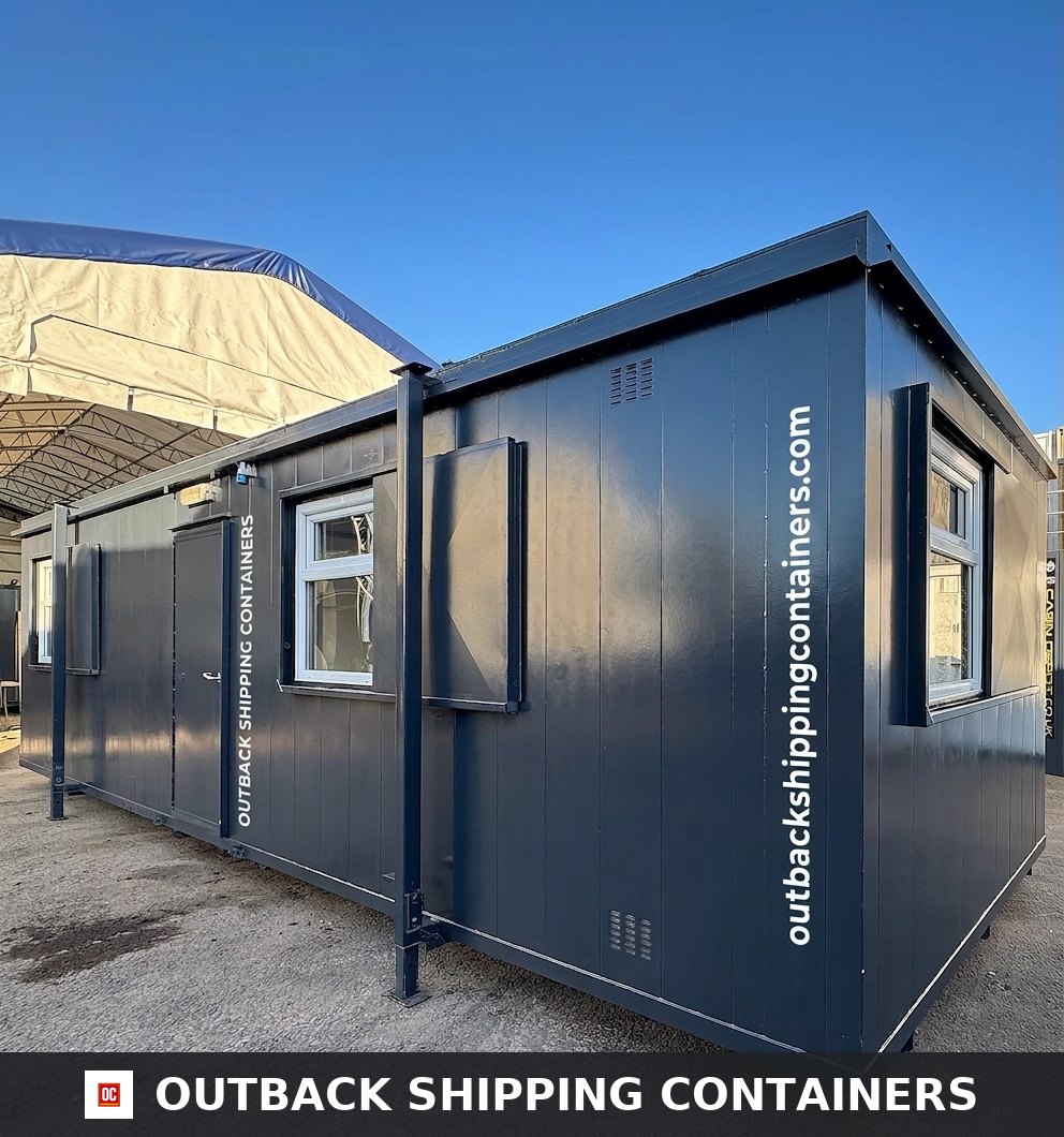 32x10ft Cabin for Sale — Roof and Structural Detail | Outback Shipping Containers 2 3 4 5 32x10ft Cabin — CUSTOM — image 9 of 15