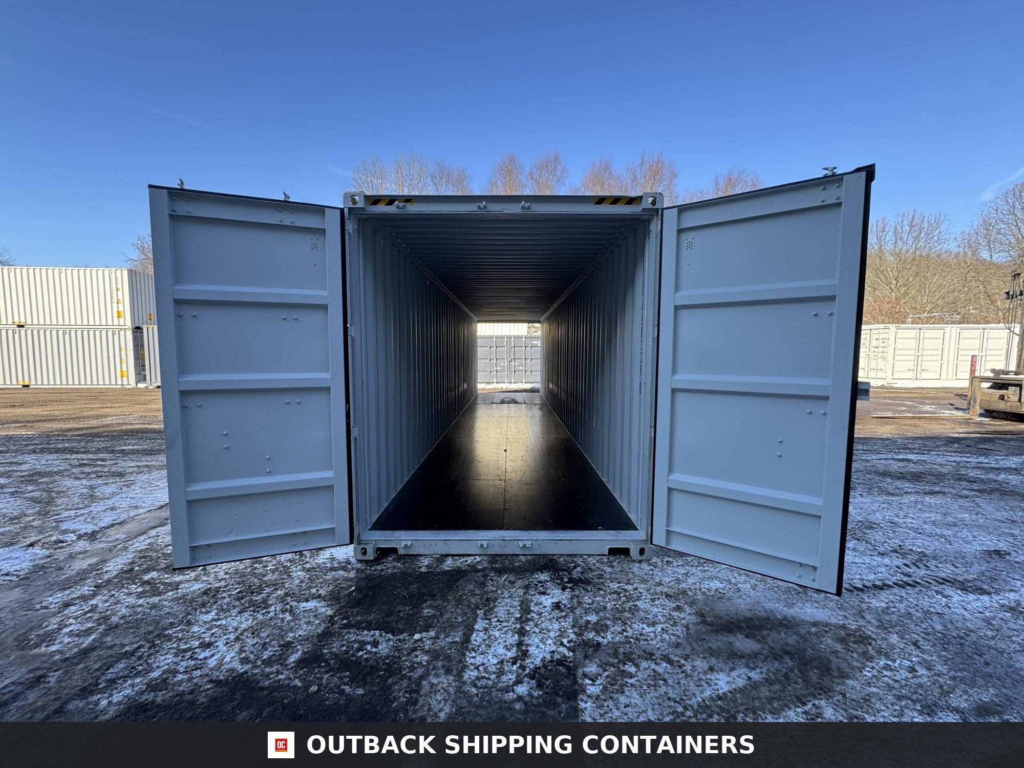 40ft New High Cube Shipping Container – Wind & Watertight – Gray — 40ft — new (image 1 of 12)