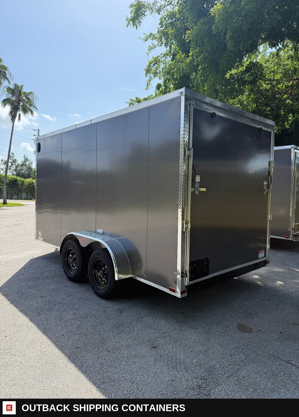 New 2027 Hook & Line 7 x 14 Enclosed Trailer 7k GVWR for sale — front exterior view