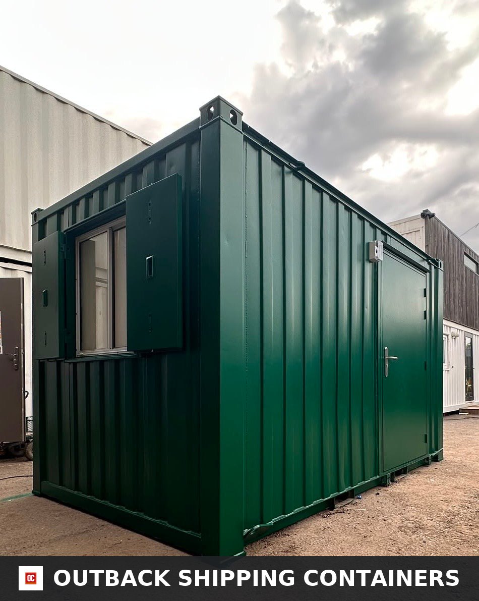 CUSTOM for Sale — Corner Casting and Frame Detail | Outback Shipping Containers CUSTOM — Disabled Access Toilet Block — DDA Compliant — Baby Change — 12x8ft Portable — No 1594 — product gallery image 10 of 13