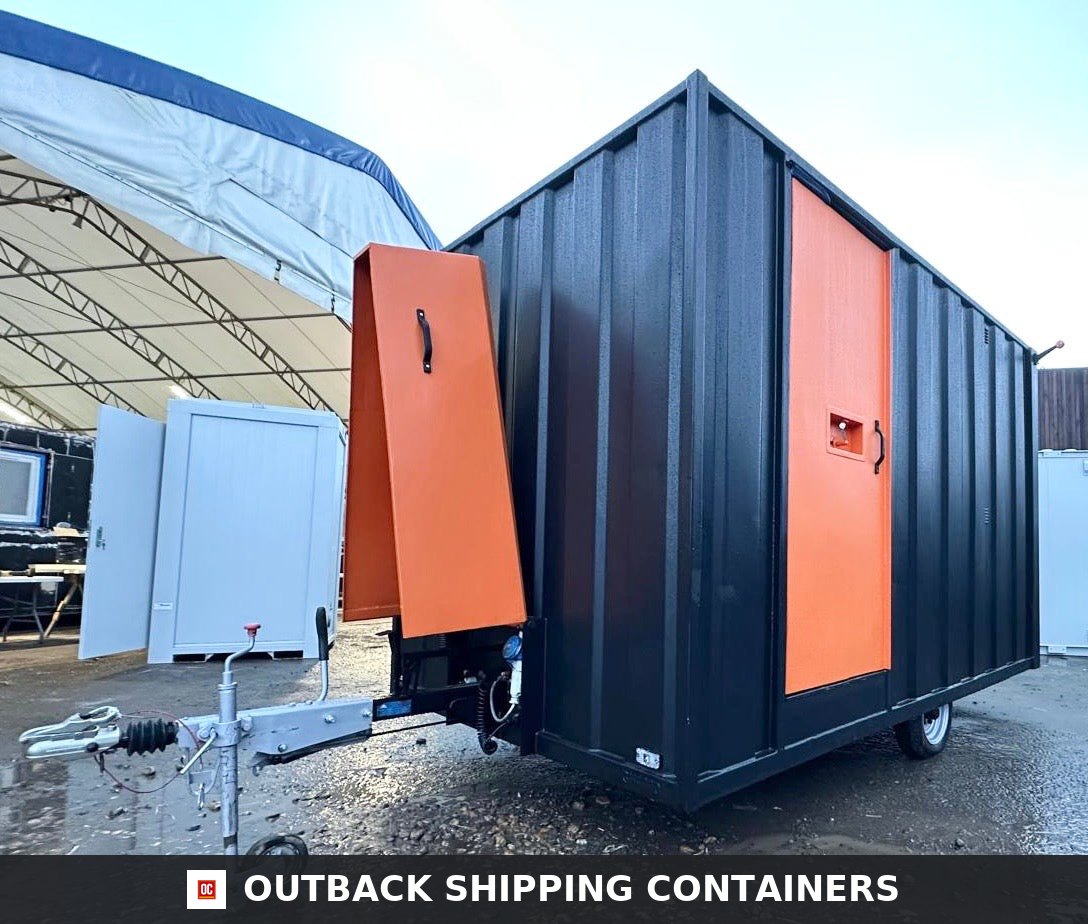Groundhog Towable Mobile Welfare | Towable Toilet & Canteen | Self — Rear Exterior View 2 3 4 Groundhog Towable Mobile Welfare | Towable Toilet & Canteen | Self contained Cabin | GP 360 | No 1342