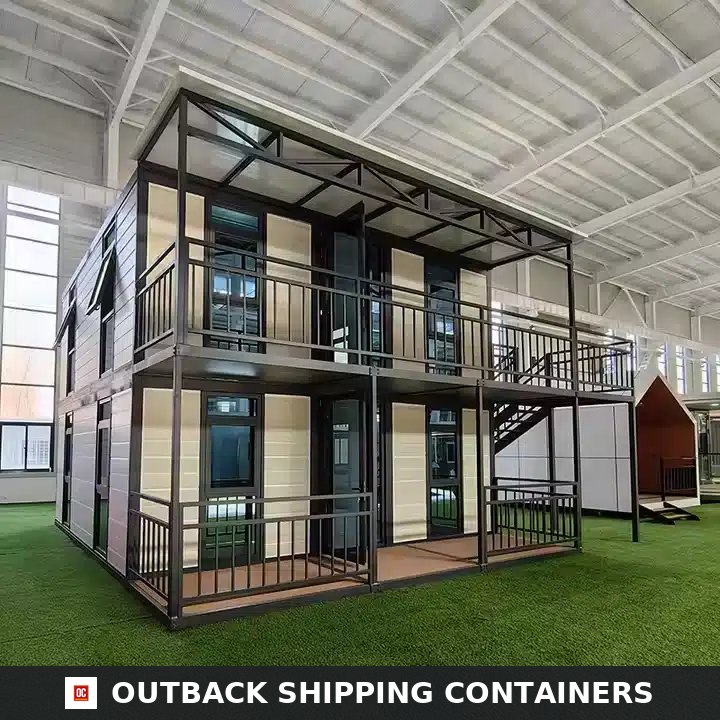 4 Bedroom 2 Story Luxury Modular Container Home Villa – Fully Furnished Prefabricated Portable House with Balcony — 20ft — new (image 1…
