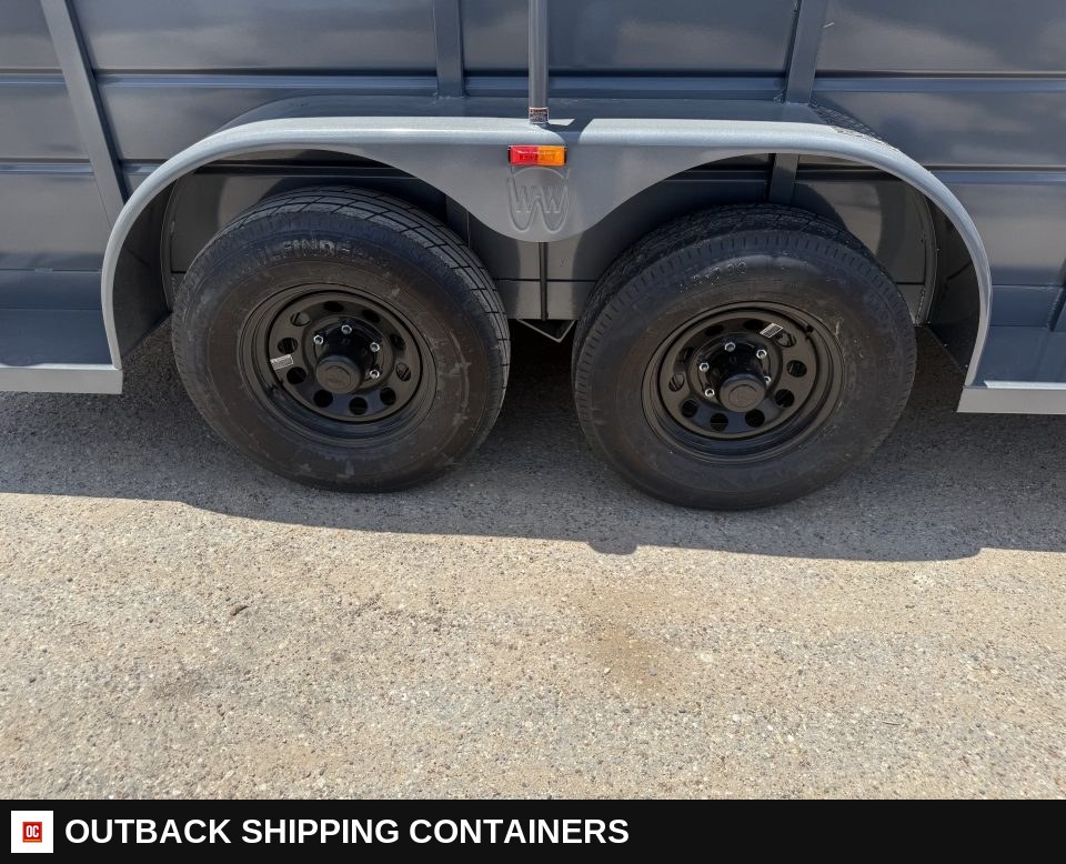 2026 WW AA 6X14 Livestock Stock Combo Trailer — Undercarriage, Axles And Suspension | Outback Shipping Containers 2026 WW AA 6X14 Livestock Stock Combo Trailer for sale — undercarriage, axles and suspension