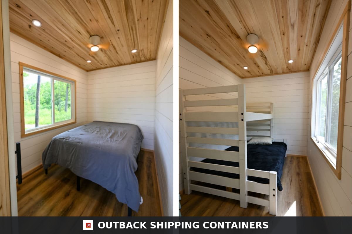 Luxury 2 Bedroom Shipping Container Home | 40ft + 20ft Modern — Door and Entry Detail Luxury 2 Bedroom Shipping Container Home | 40ft + 20ft Modern Container House | The Fulton — 20ft — new (image 7 of 14)