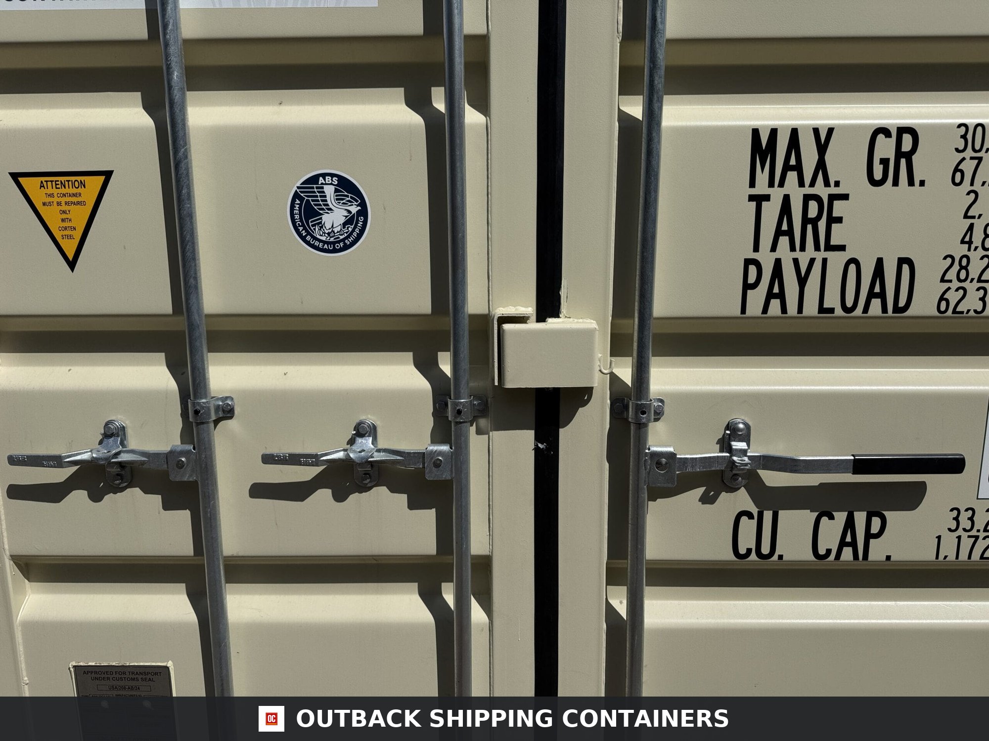20ft New Shipping Container – Wind & Watertight – Beige — 20ft — new (image 4 of 12)