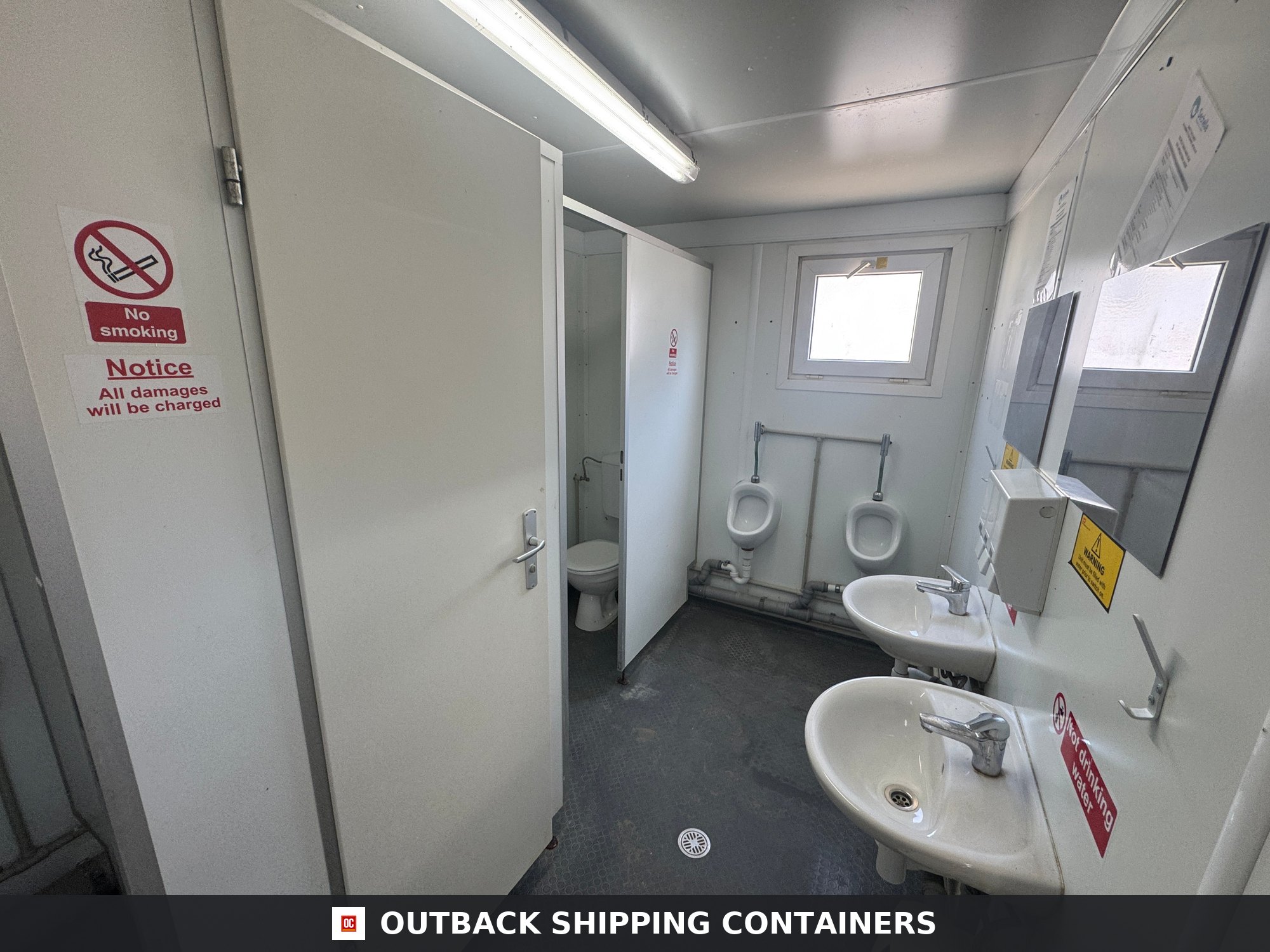 16 x 8 ft for Sale — Roof and Structural Detail | Outback Shipping Containers 16 x 8 ft — 3 + 1 Toilet Block — Portable Building — Site Accommodation - image 8