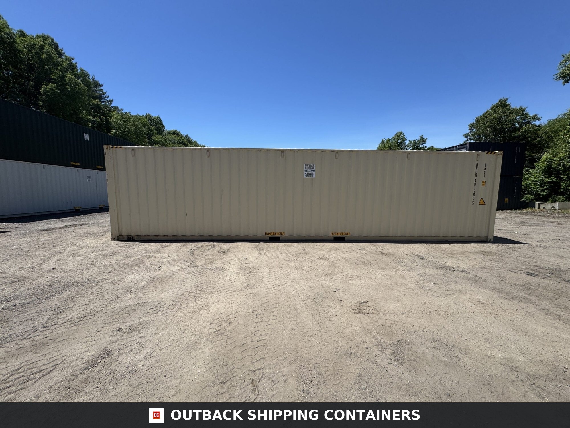 40ft New High Cube Shipping Container – Wind & Watertight – Beige — 40ft — new (image 9 of 12)