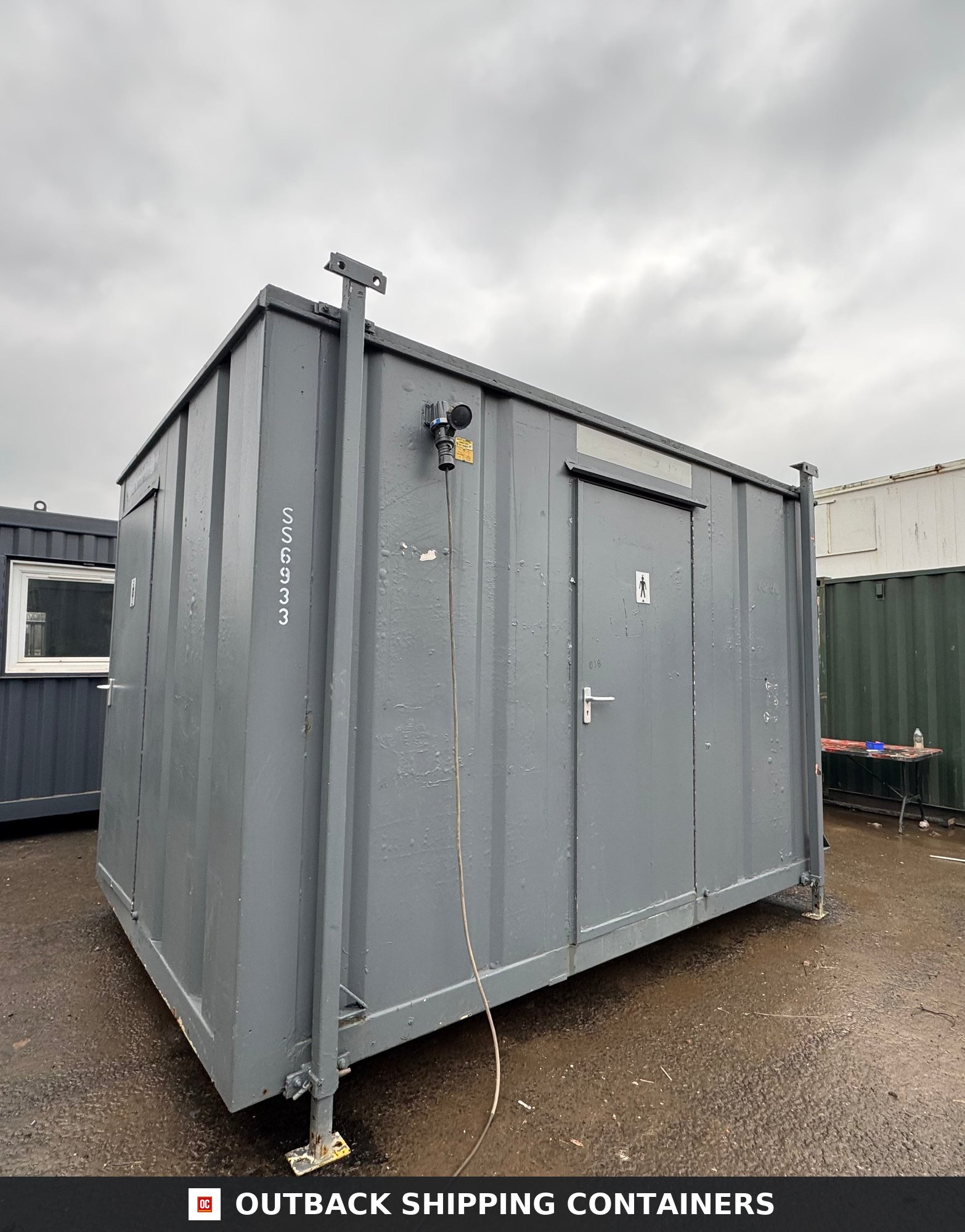 12 x 9 ft for Sale — Interior Detail | Outback Shipping Containers 12 x 9 ft — 2+1 Toilet Block — Building Site Accommodation — Portable Anti-Vandal Cabin - image 5