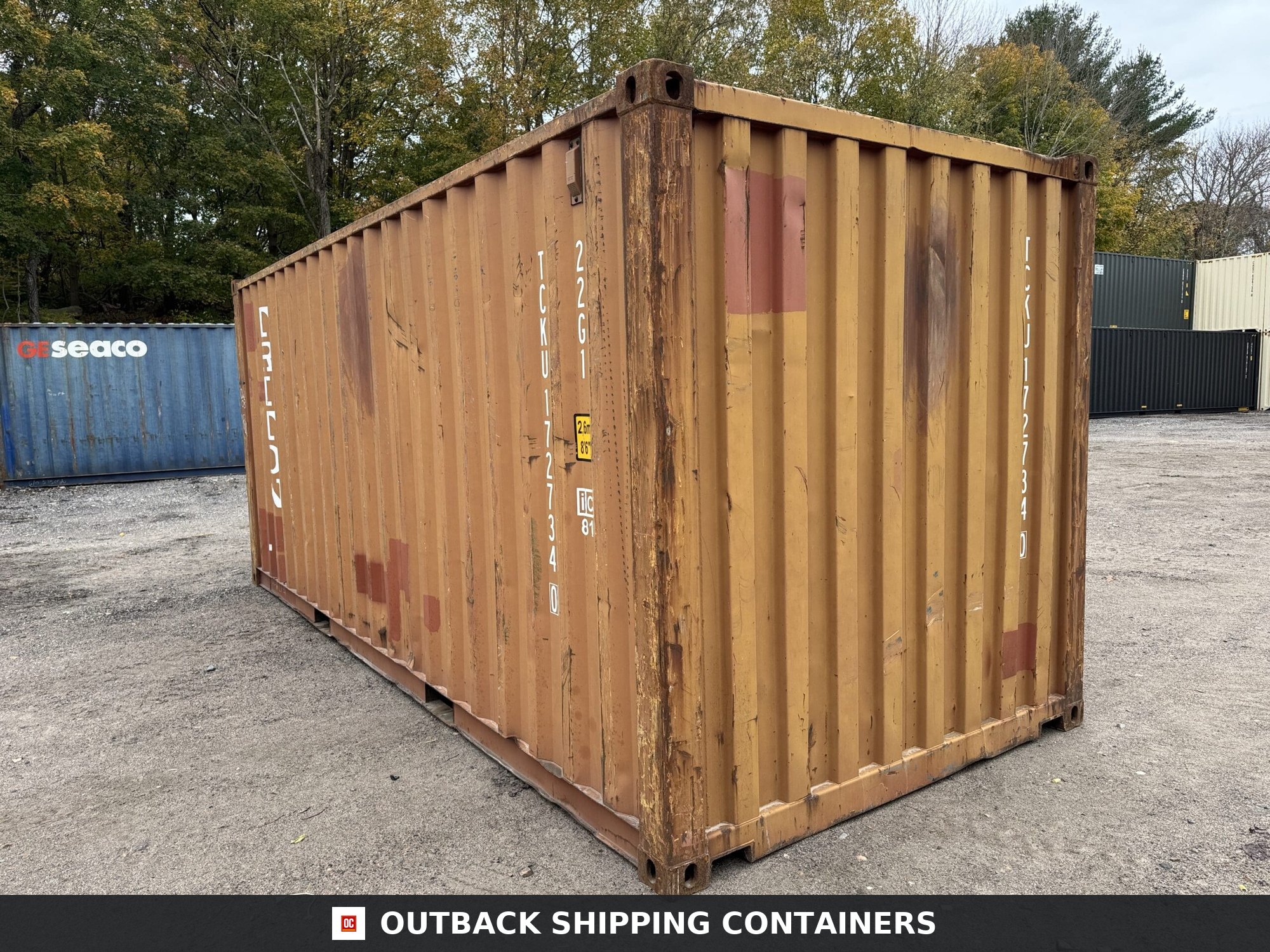 20ft Used Shipping Container – Wind & Watertight – Burnt Orange — 20ft — used (image 8 of 12)
