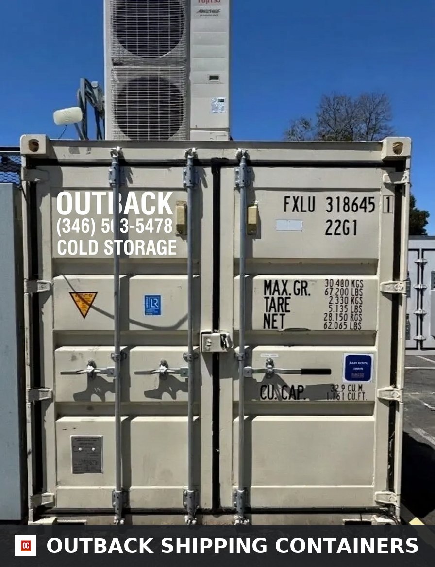 Refrigerated 20′ Conex Shipping Container – Used — 20ft refrigerated container (image 1 of 6)