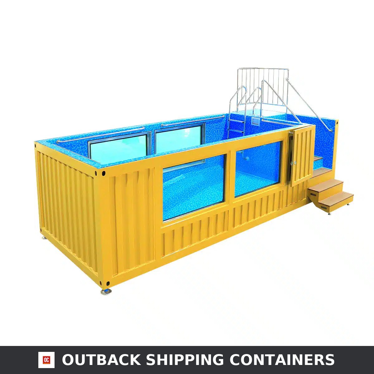 20ft Luxury Container Swimming Pool with Glass Viewing Panel — 20ft — new (image 5 of 15)