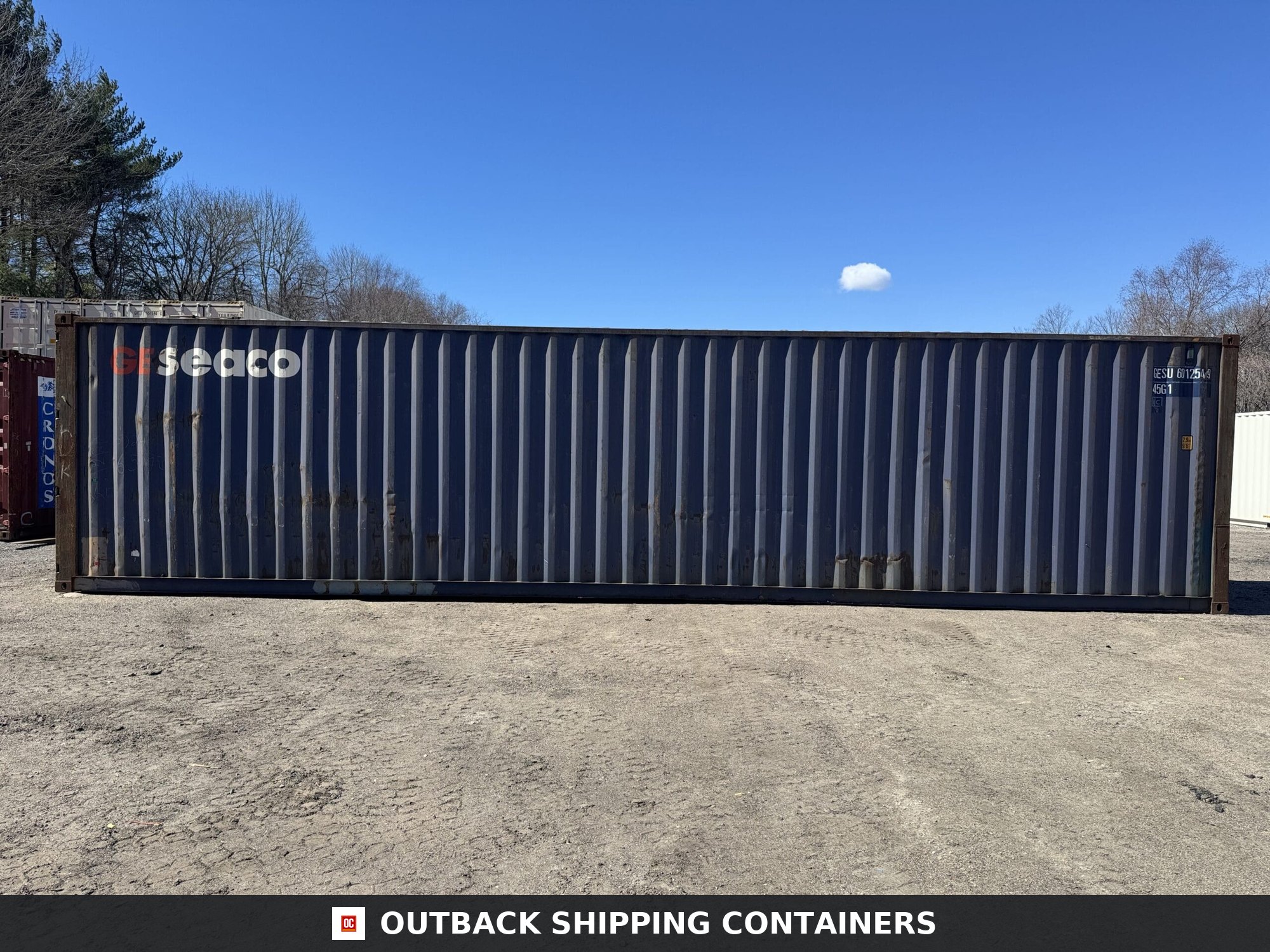 40ft Used High Cube Shipping Container – Wind & Watertight – Blue — 40ft — used (image 7 of 12)