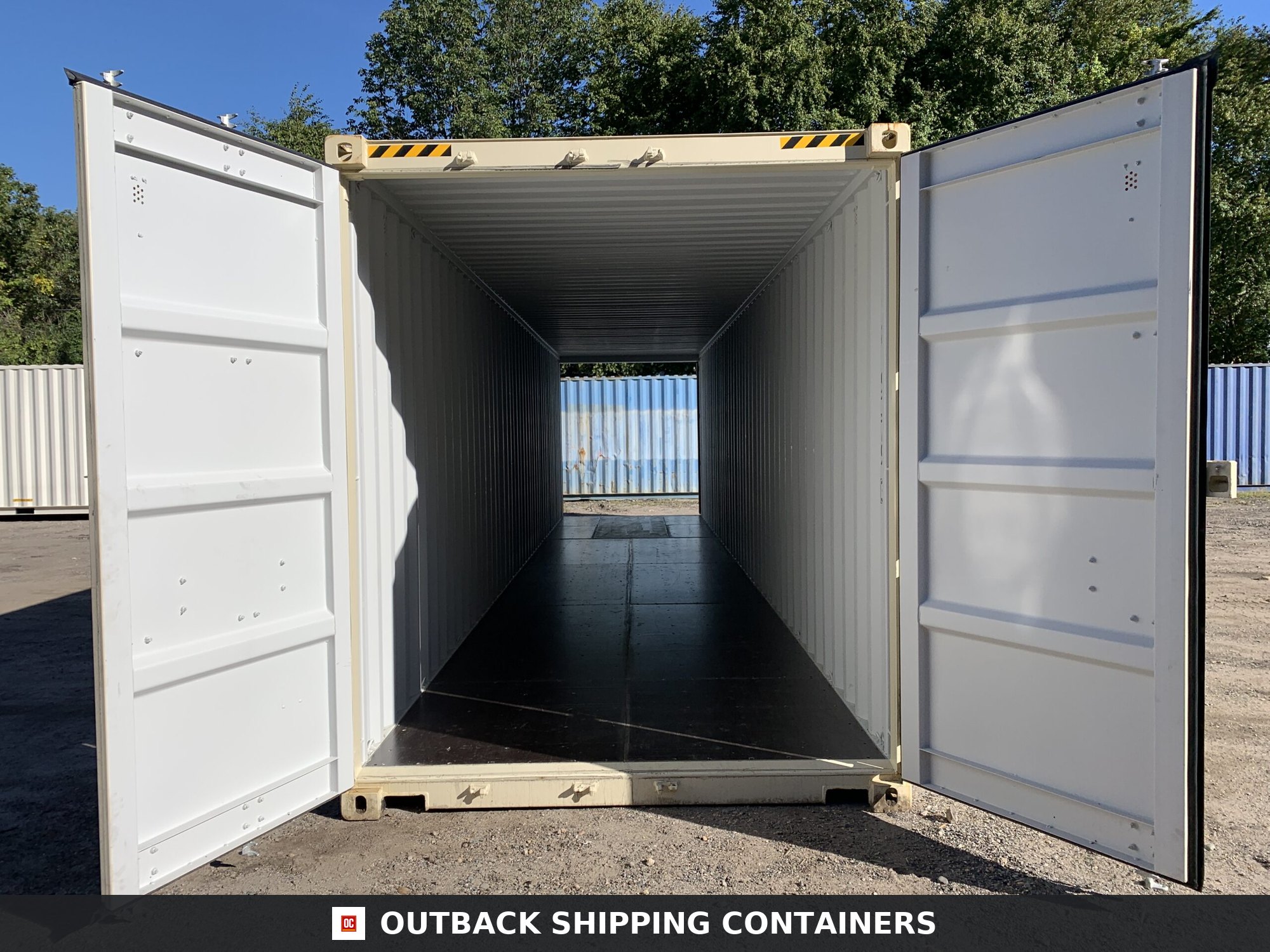 40ft New High Cube Shipping Container – Wind & Watertight – Beige — 40ft — new (image 1 of 12)