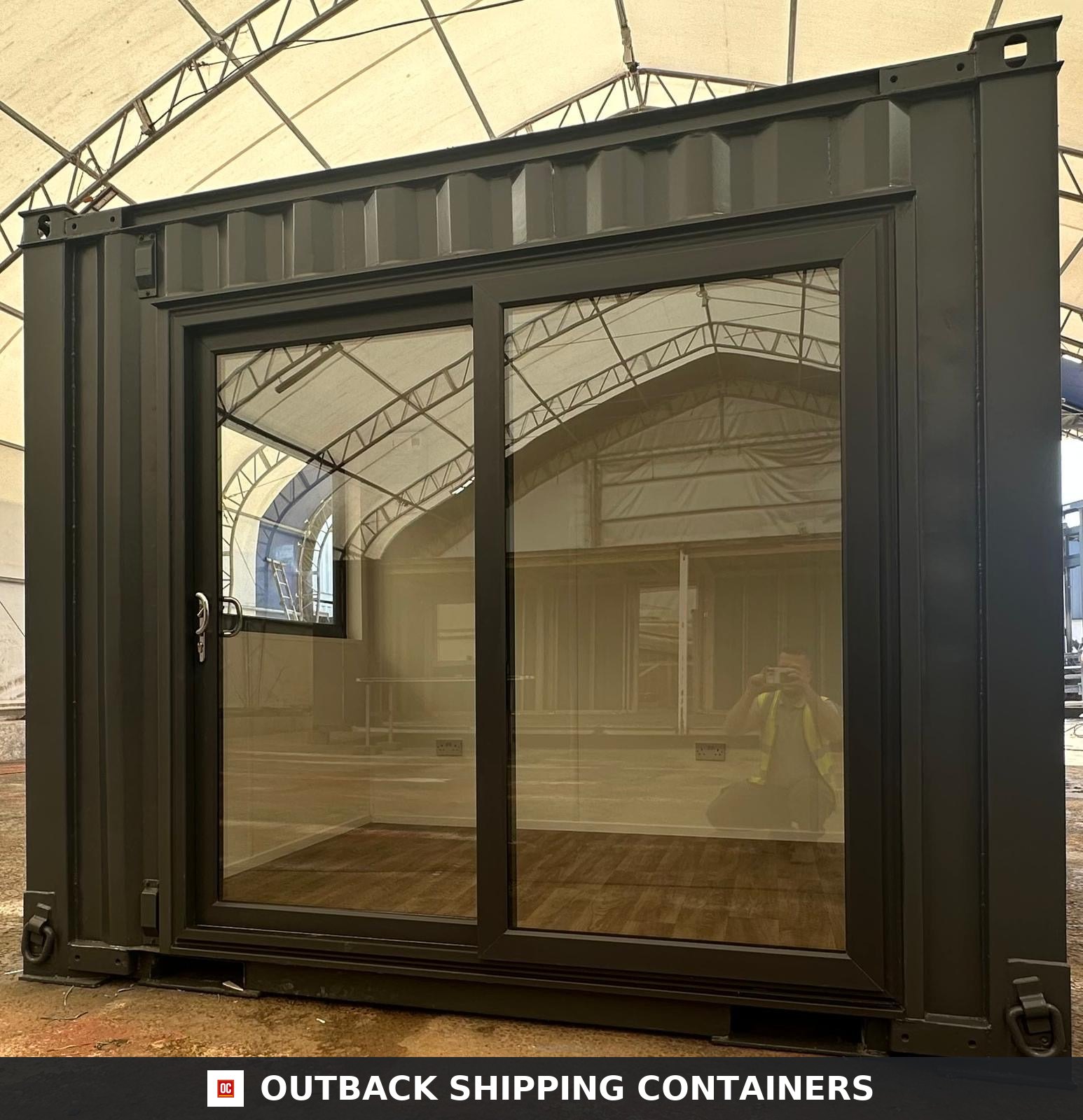 10x8 ft 10X8FT for Sale — Interior View | Outback Shipping Containers 10x8 ft — CUSTOM OFFICE / GARDEN ROOM — image 5 of 14