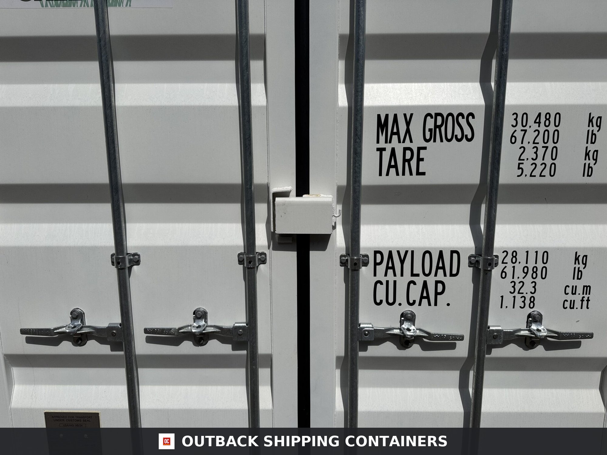 20ft New Shipping Container – Wind & Watertight – White — 20ft — new (image 4 of 12)